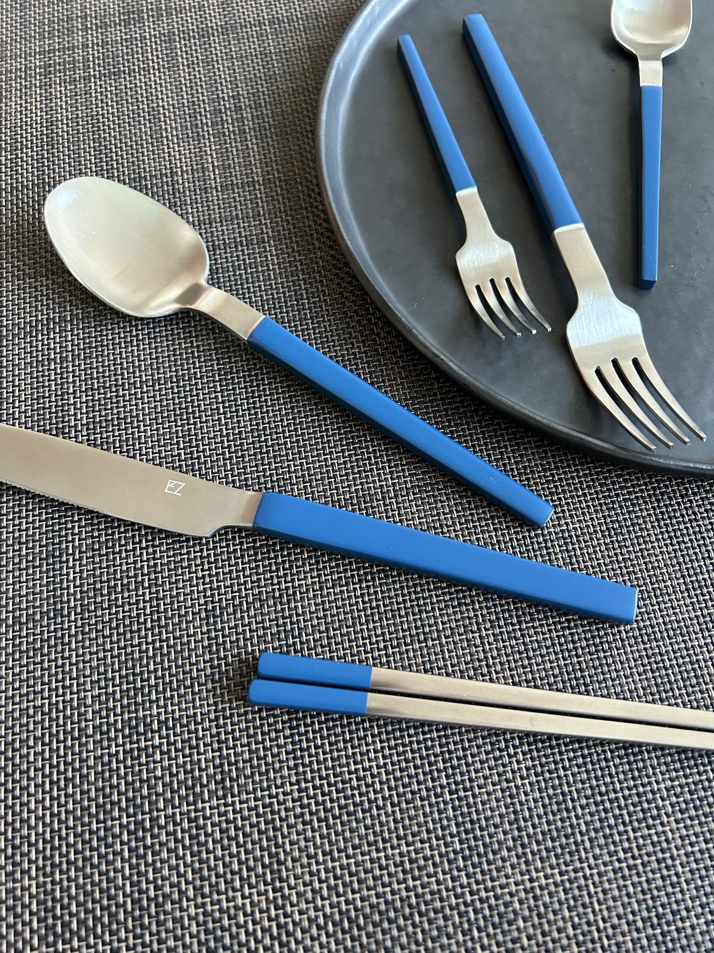 Sapphire Blue Cutlery Set Of 6