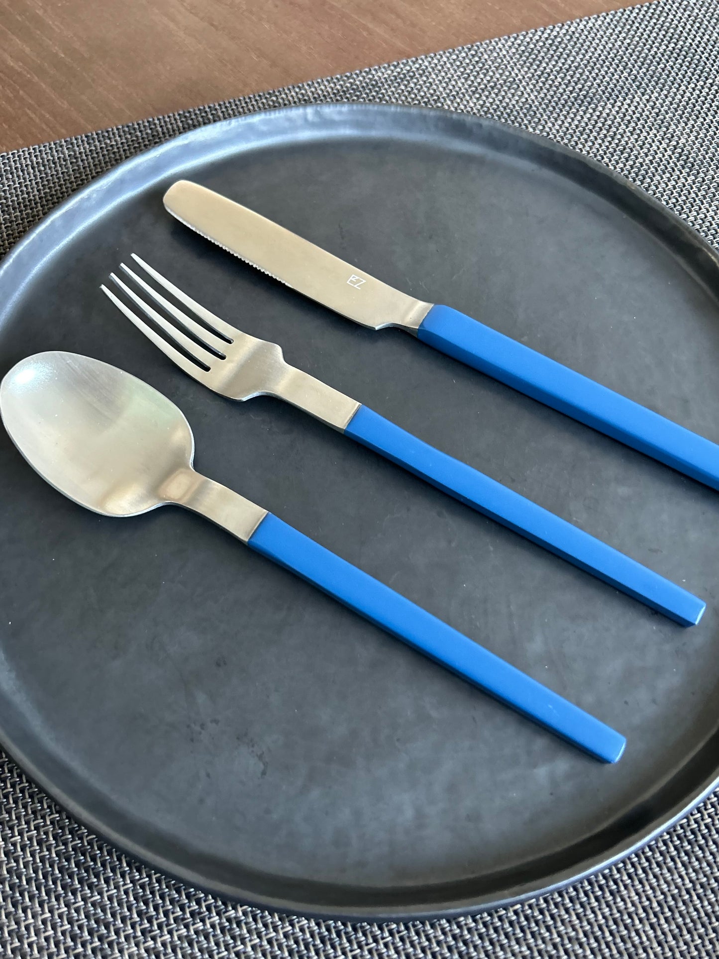 Sapphire Blue Cutlery Set Of 3