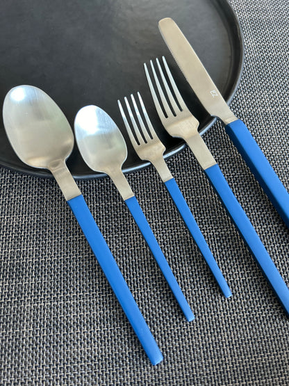 Sapphire Blue Cutlery Set Of 5