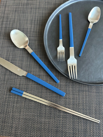 Sapphire Blue Cutlery Set Of 5