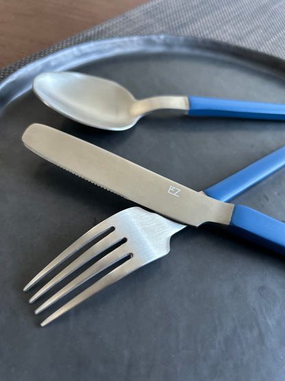 Sapphire Blue Cutlery Set Of 6