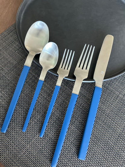 Sapphire Blue Cutlery Set Of 5