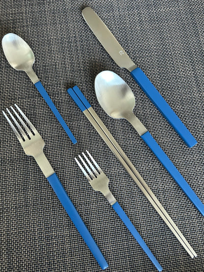 Sapphire Blue Cutlery Set Of 6