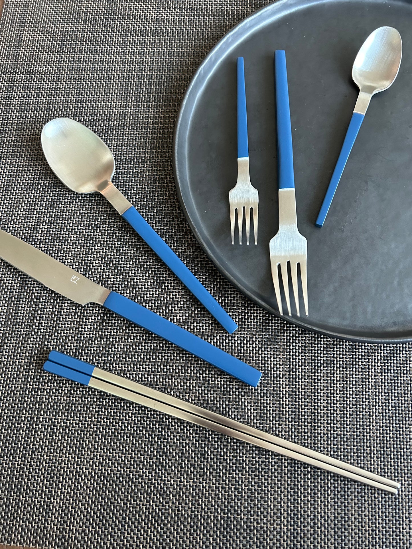 Sapphire Blue Cutlery Set Of 6